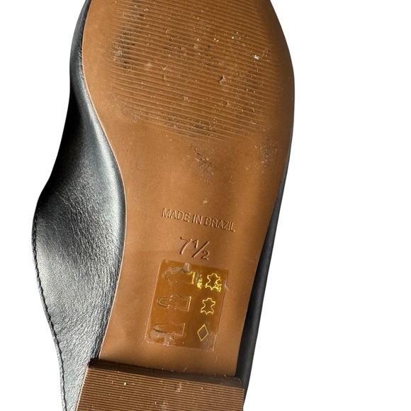 Madewell - The Erica Peep-Toe Mule in Leather Sz 7.5 - Picture 6 of 8